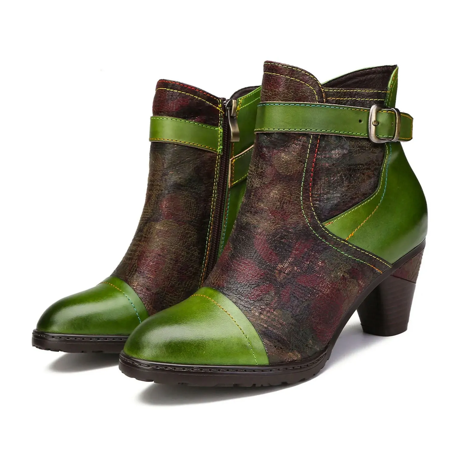 Hand-painted Soft Comfy Ankle Boots sold by superladystar