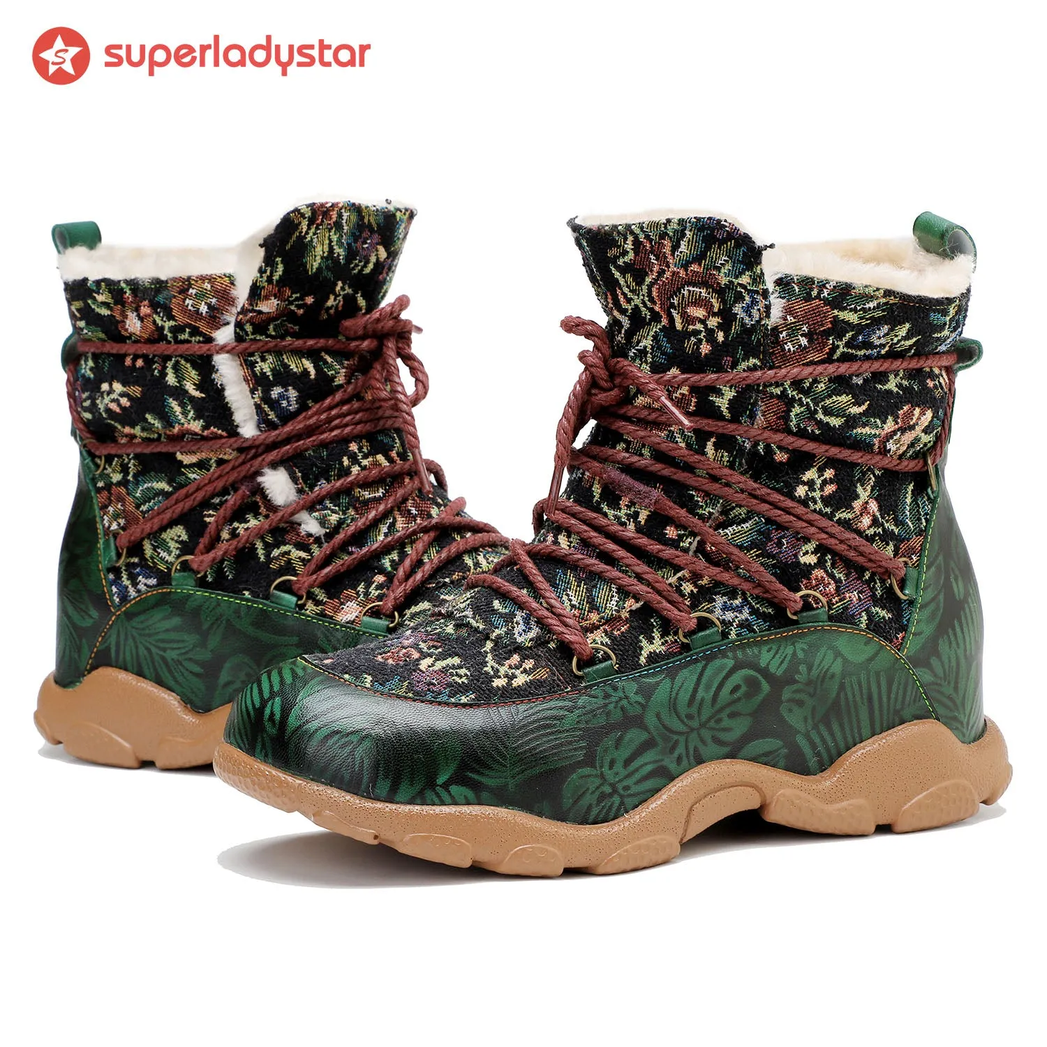 Vintage Handmade Comfortable Casual Ankle Boots sold by superladystar product image thumbnail 3