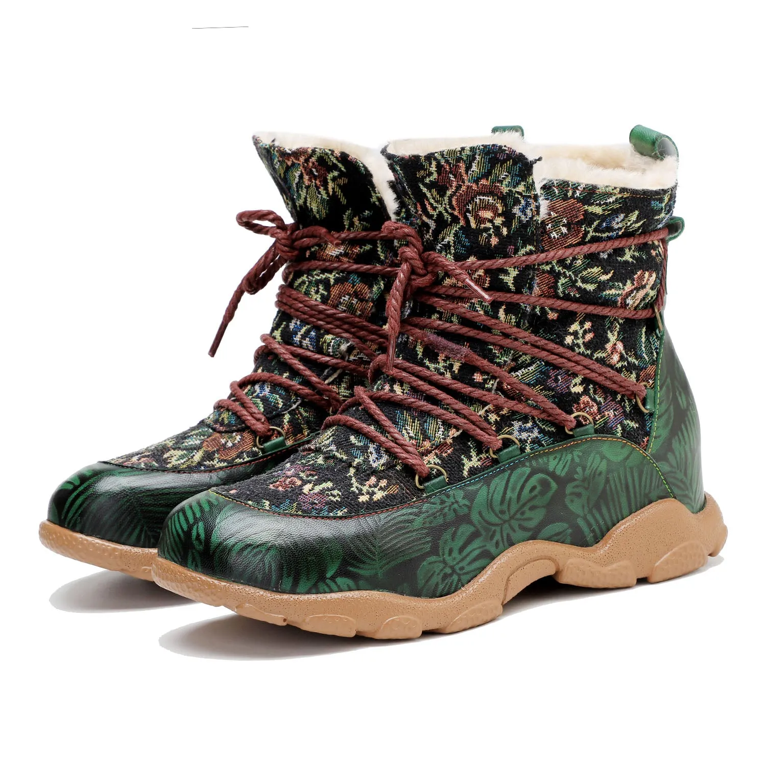 Vintage Handmade Comfortable Casual Ankle Boots sold by superladystar