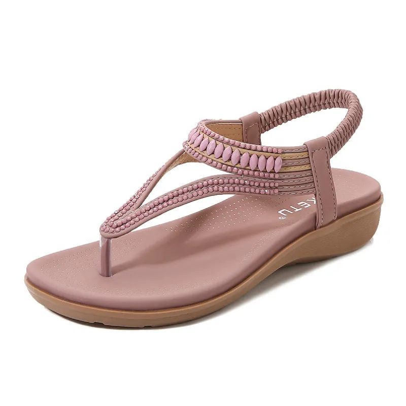 Beaded Soft Comfortable Sandals sold by superladystar