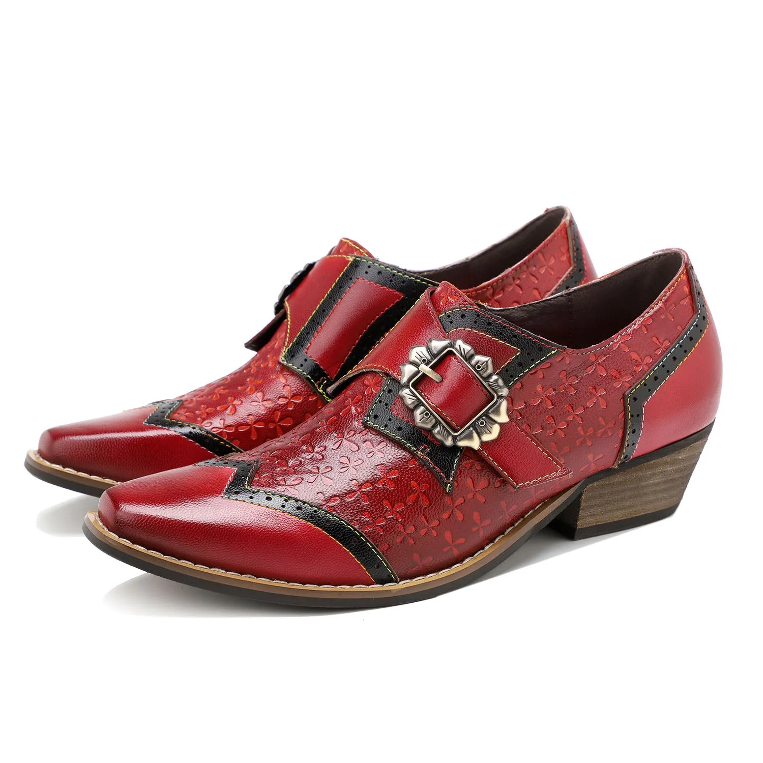 Brock Low-heel Leather Shoes sold by superladystar