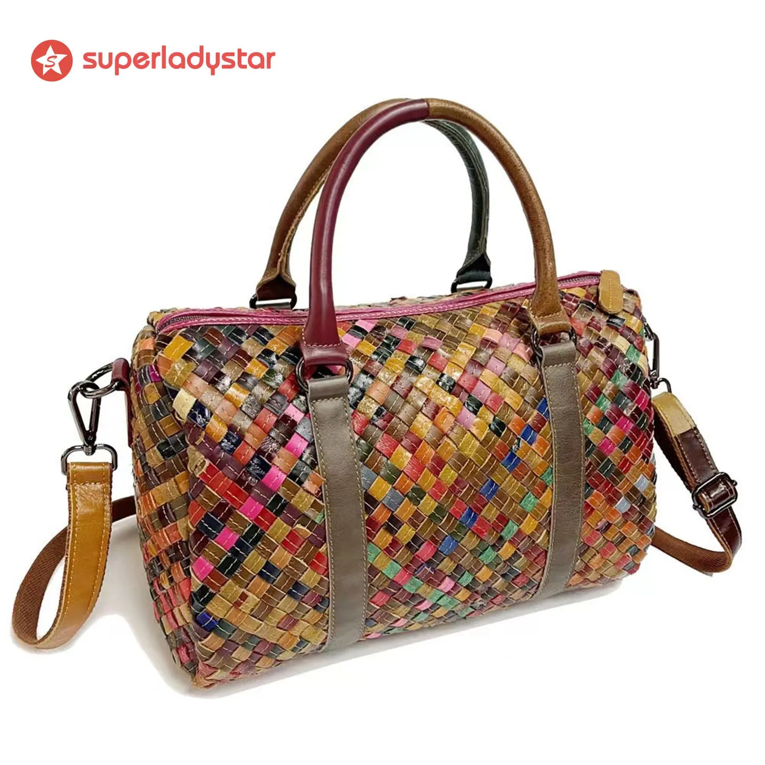 Retro Floral Color Matching Fashion Handbag sold by superladystar product image thumbnail 3