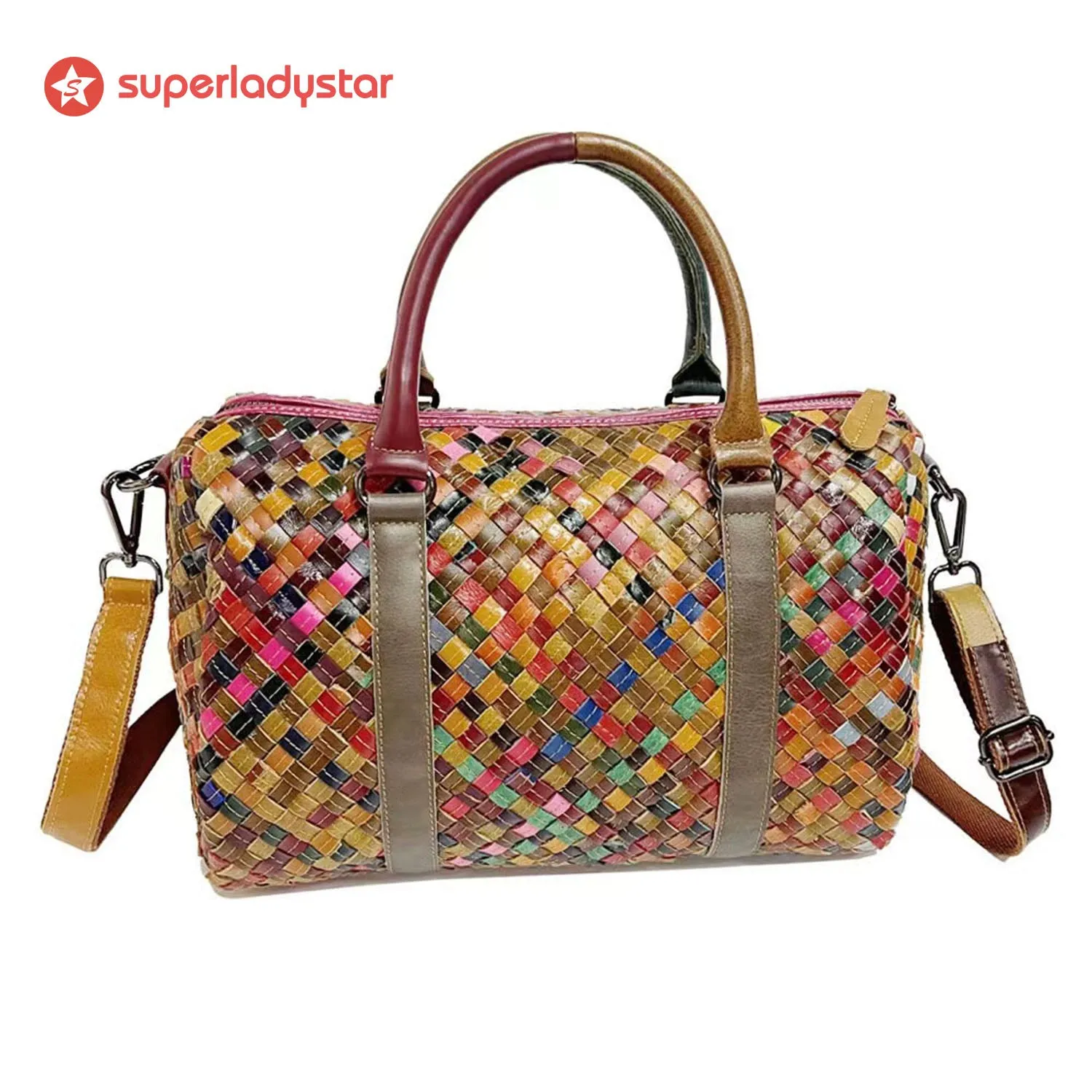 Retro Floral Color Matching Fashion Handbag sold by superladystar product image thumbnail 2