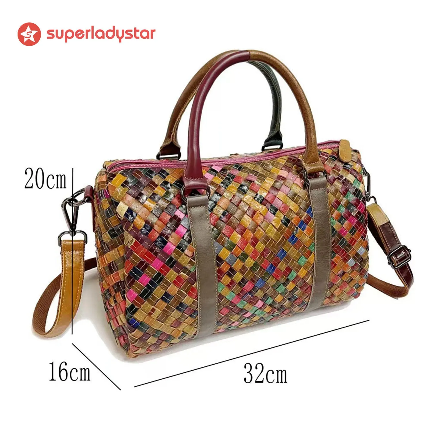 Retro Floral Color Matching Fashion Handbag sold by superladystar product image thumbnail 4