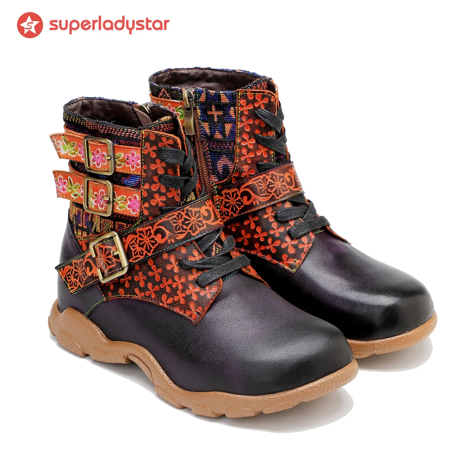 Leather Handmade Comfortable Walking Boots sold by superladystar product image thumbnail 4