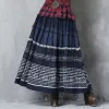 Embroidered Striped Patchwork Skirt sold by superladystar