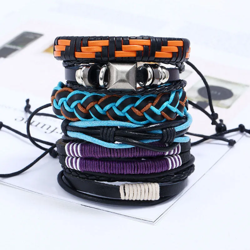 Retro DIY Weaving Multi-layer  Bracelet sold by superladystar