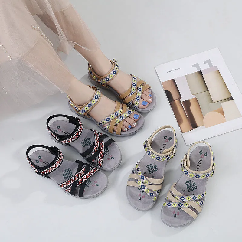Sporty Print Velcro Sandals sold by superladystar product image thumbnail 4