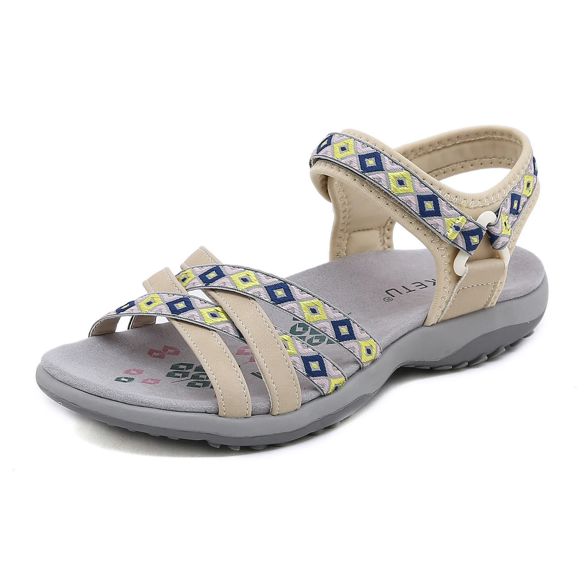 Sporty Print Velcro Sandals sold by superladystar