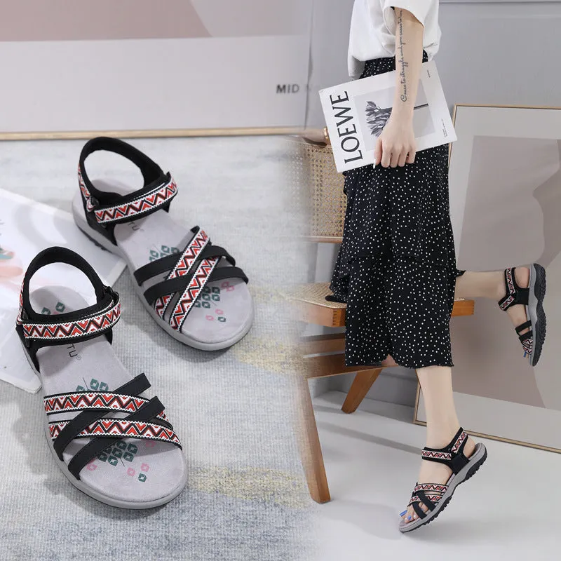 Sporty Print Velcro Sandals sold by superladystar product image thumbnail 5