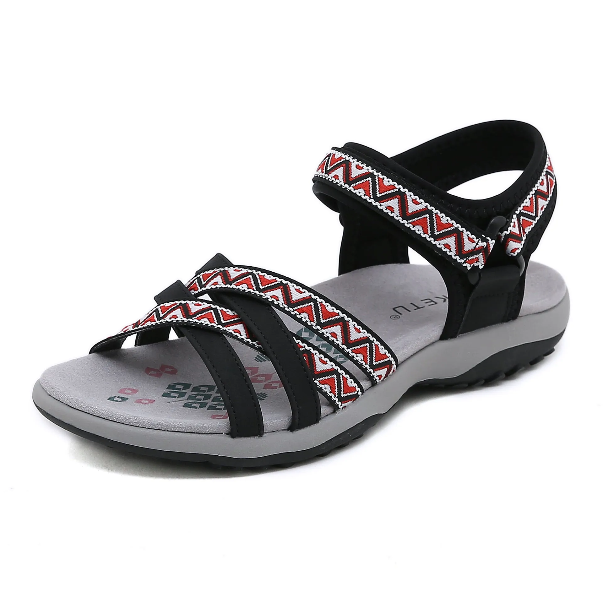 Sporty Print Velcro Sandals sold by superladystar product image thumbnail 3