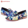 Blue Multicolor Comfortable Casual Flats sold by superladystar