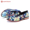 Blue Multicolor Comfortable Casual Flats sold by superladystar