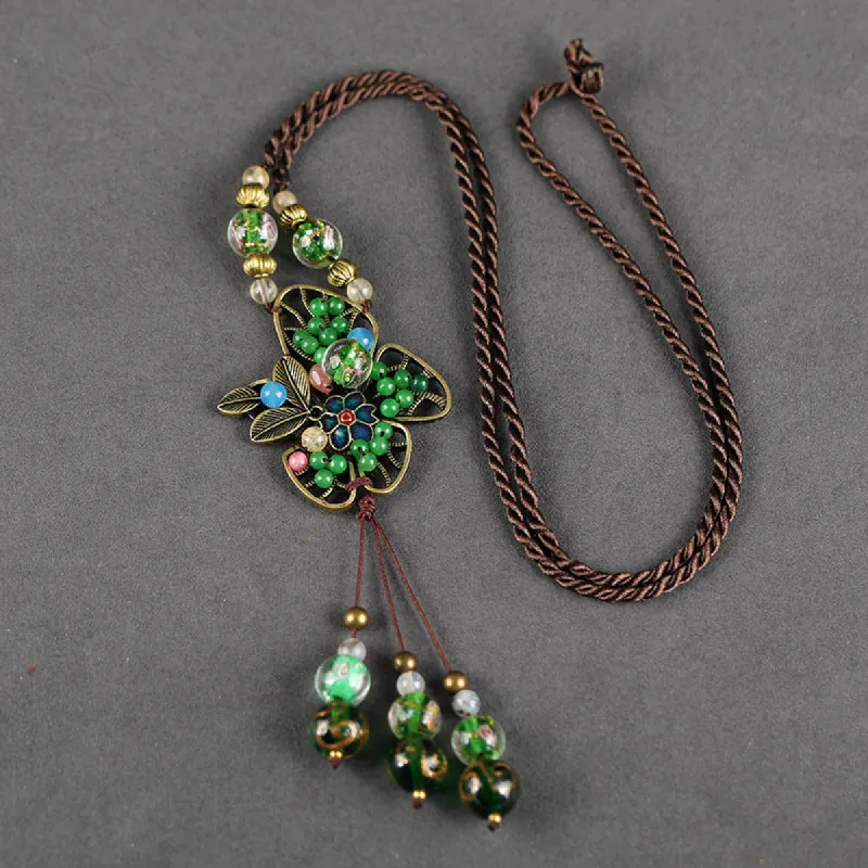 Retro Fashion Agate Long Necklace sold by superladystar