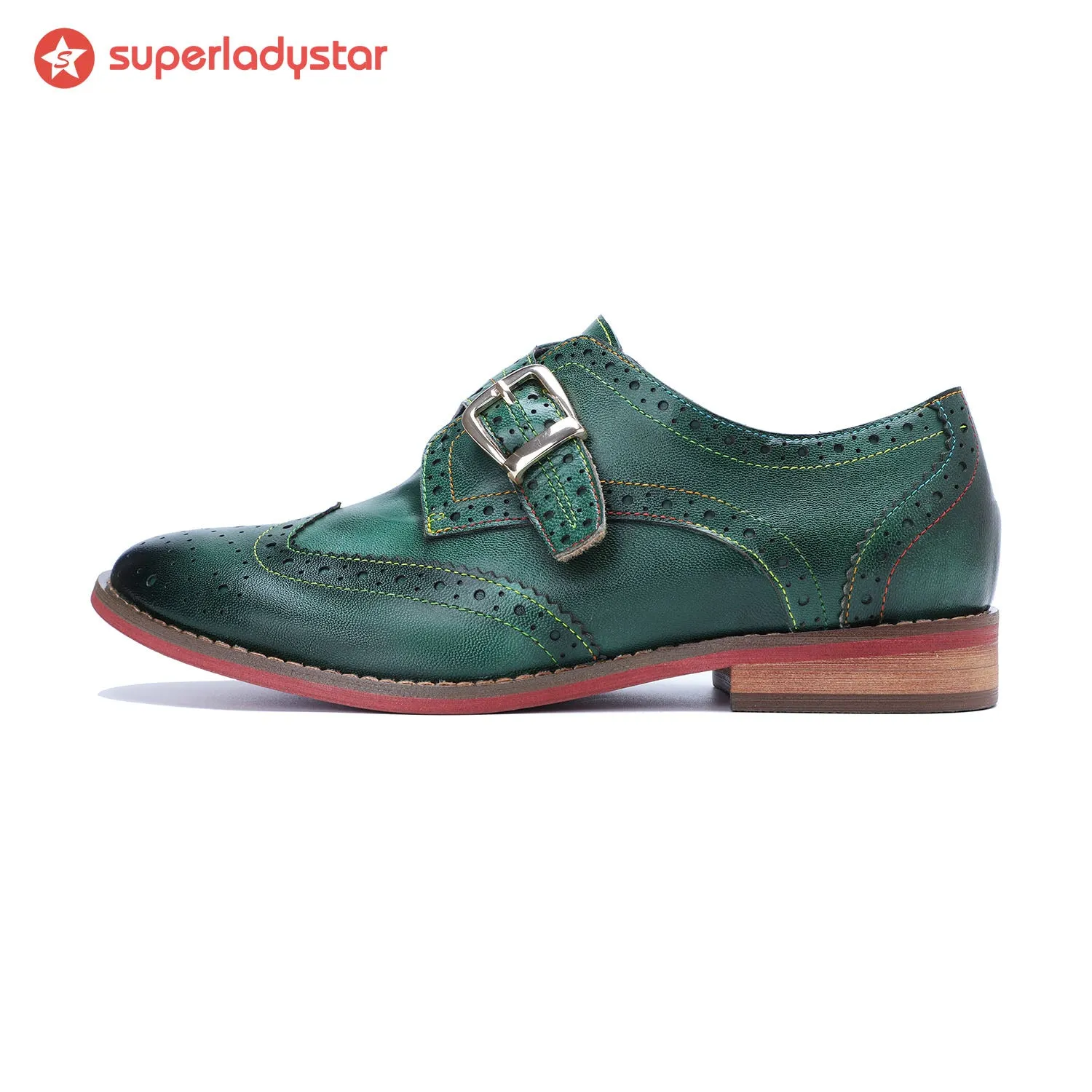 Vintage Handmade Leather Flat Shoes sold by superladystar product image thumbnail 5