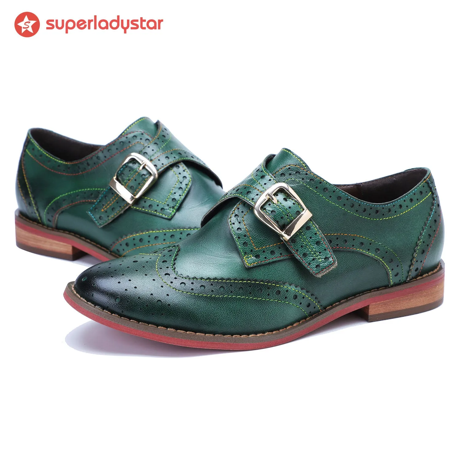 Vintage Handmade Leather Flat Shoes sold by superladystar product image thumbnail 2