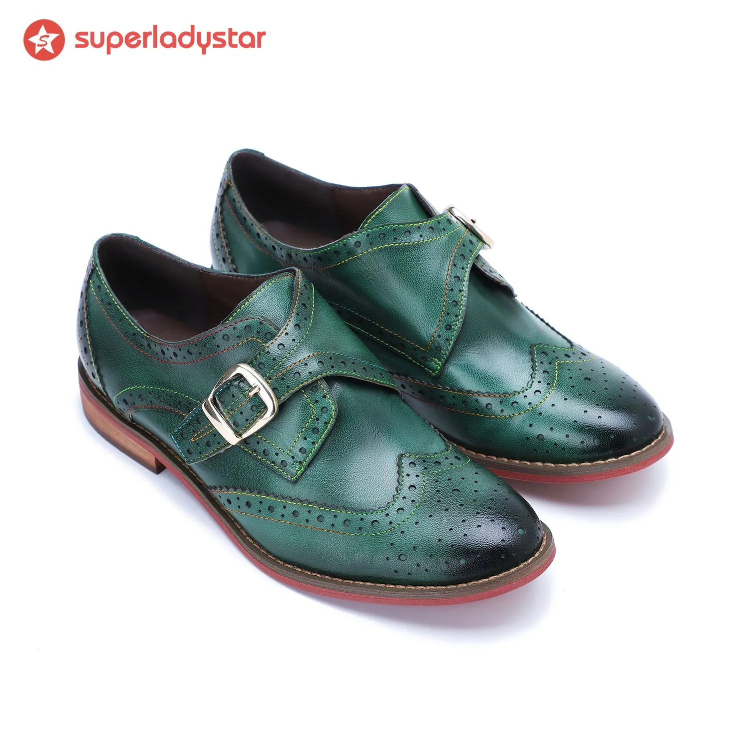 Vintage Handmade Leather Flat Shoes sold by superladystar product image thumbnail 4
