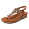 Stylish Metallic Woven Flat Sandals sold by superladystar