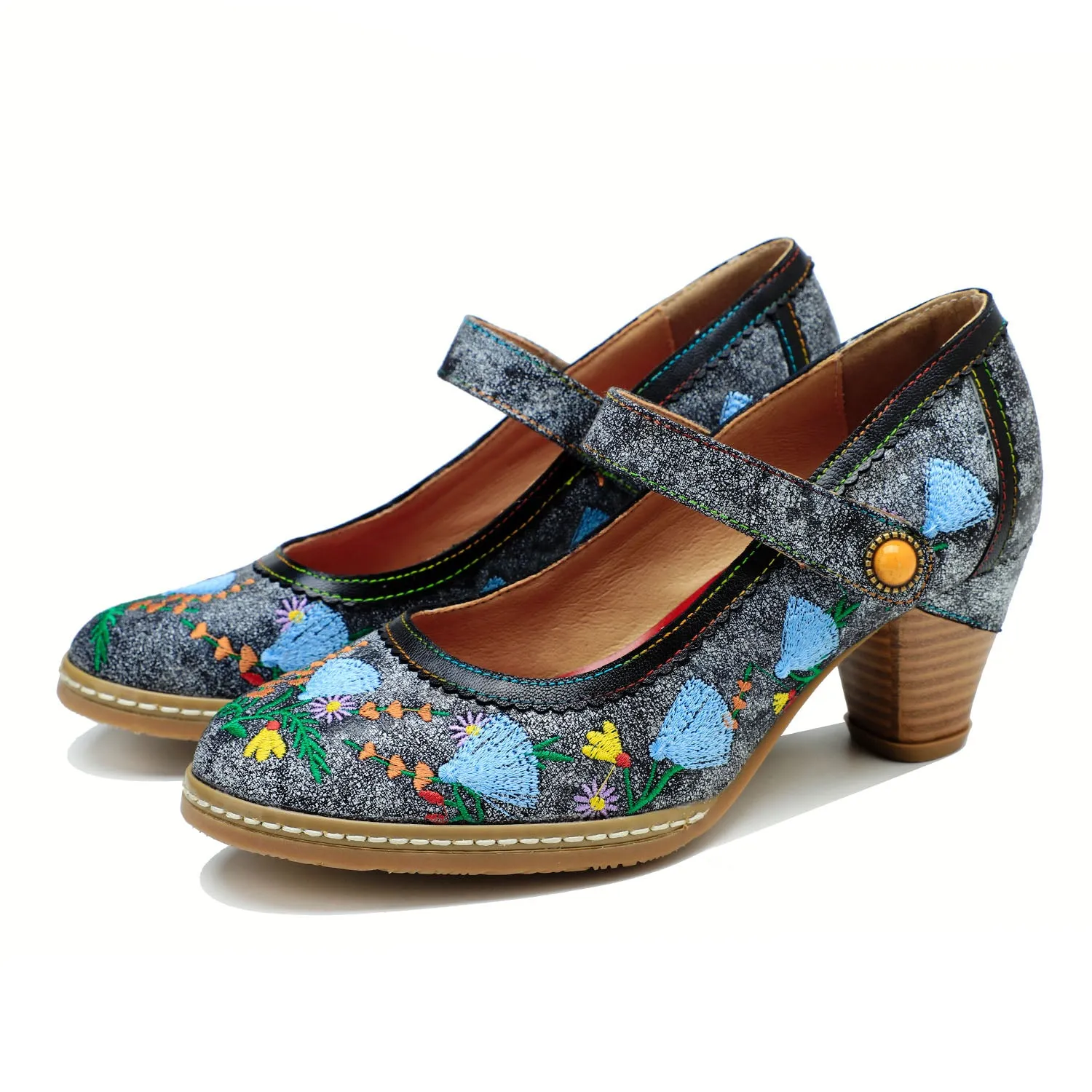 Retro Hand-Painted Artisan Elegant Pumps sold by superladystar