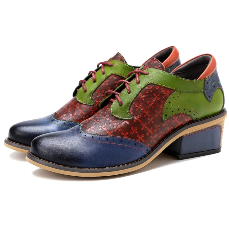 Casual Vintage Handmade Style Leather Fashion Shoes sold by superladystar