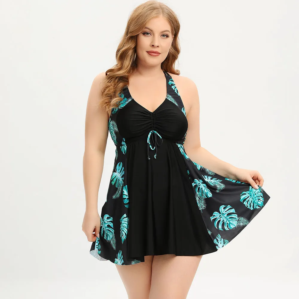 Floral Print Two Piece Swimdress sold by superladystar product image thumbnail 2