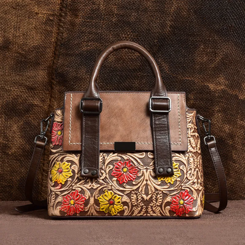 Classy Retro Floral Handstitched Crossbody sold by superladystar product image thumbnail 3