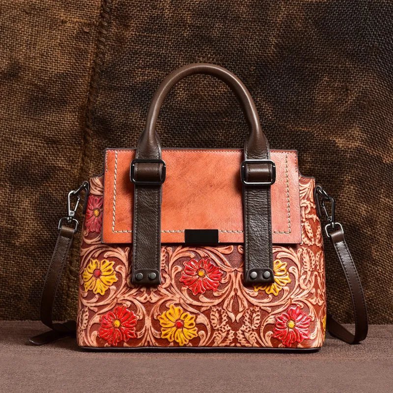 Classy Retro Floral Handstitched Crossbody sold by superladystar product image thumbnail 4