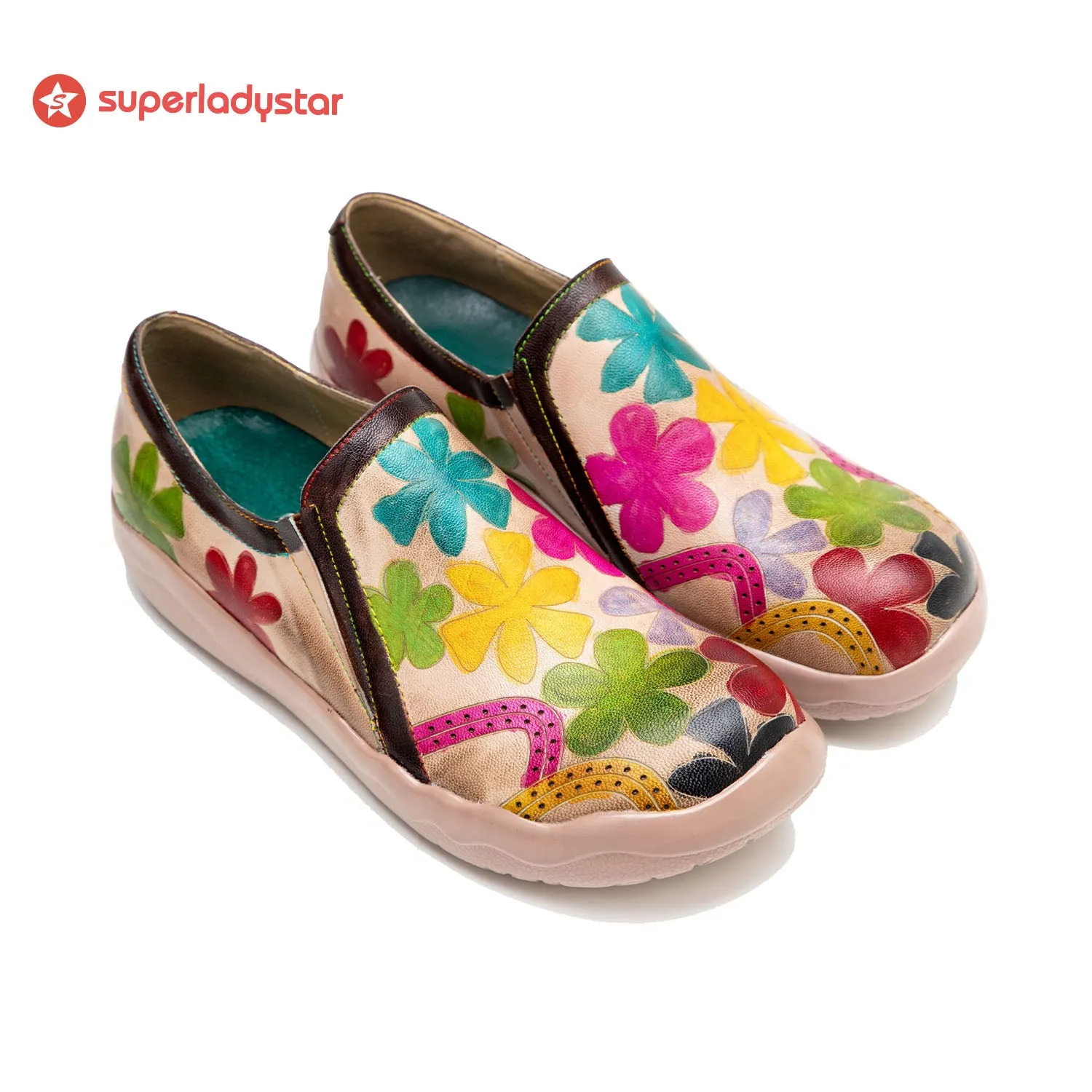 Hand-polished Blooming Comfortable Flat Shoes sold by superladystar product image thumbnail 2