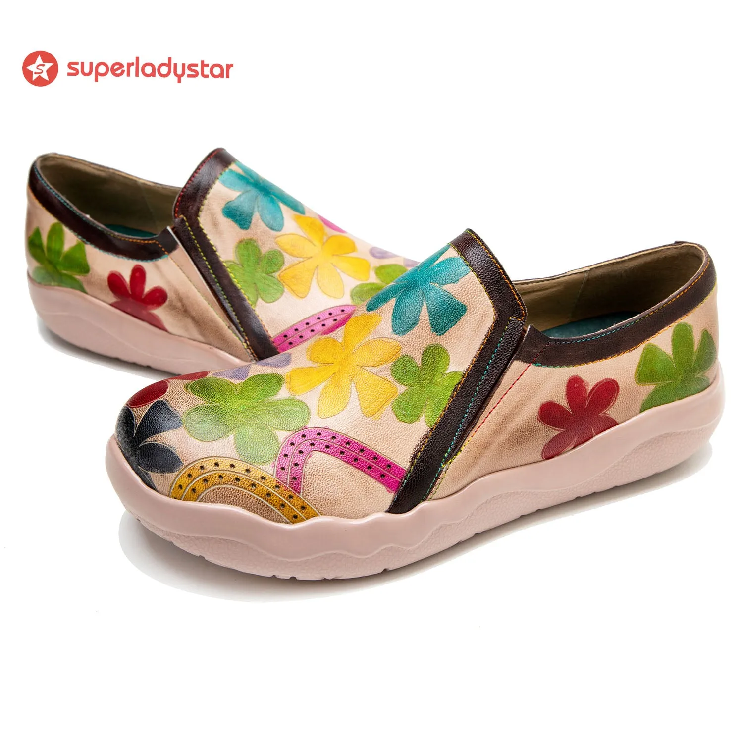 Hand-polished Blooming Comfortable Flat Shoes sold by superladystar product image thumbnail 3