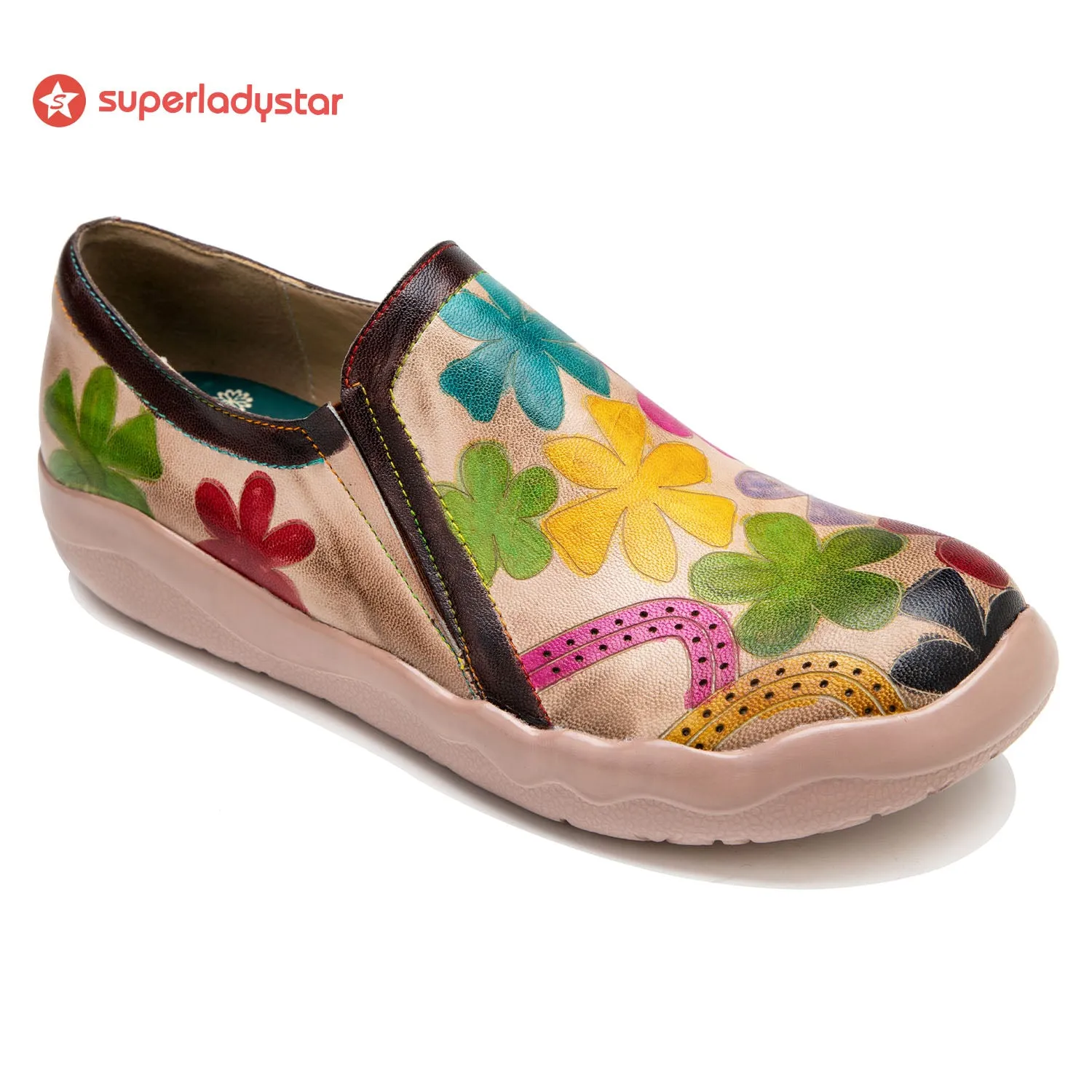 Hand-polished Blooming Comfortable Flat Shoes sold by superladystar product image thumbnail 4