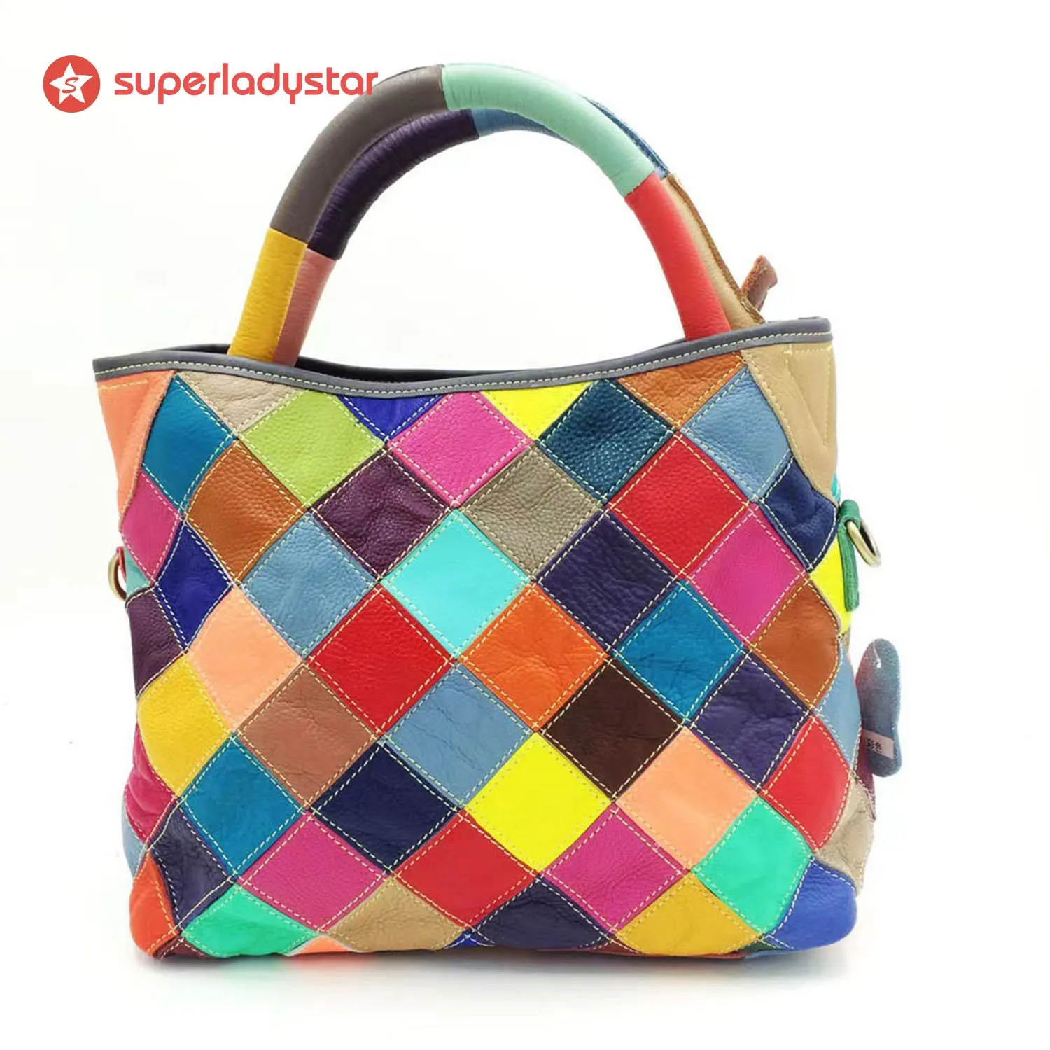 Vintage Fashion Colorful Handbag sold by superladystar product image thumbnail 2