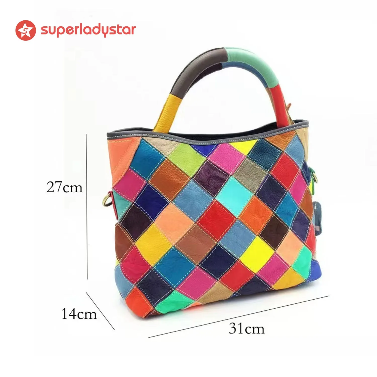 Vintage Fashion Colorful Handbag sold by superladystar product image thumbnail 3