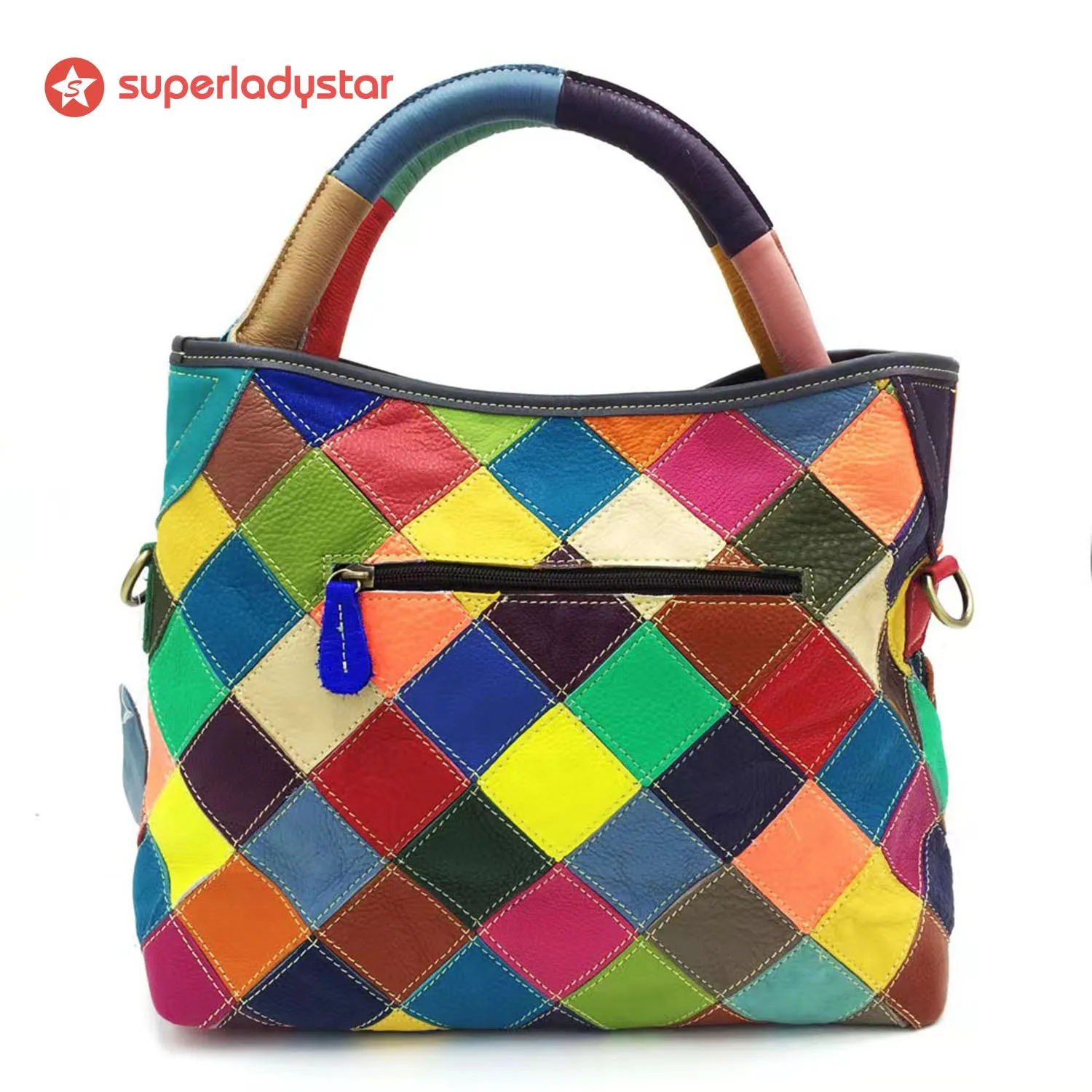 Vintage Fashion Colorful Handbag sold by superladystar product image thumbnail 4