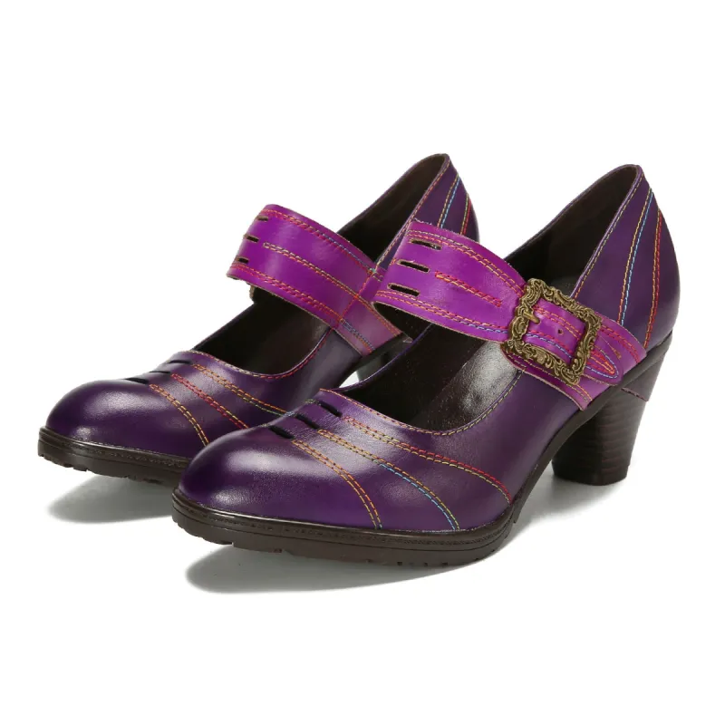 Hand-Painted Artisan Elegant  Pumps sold by superladystar