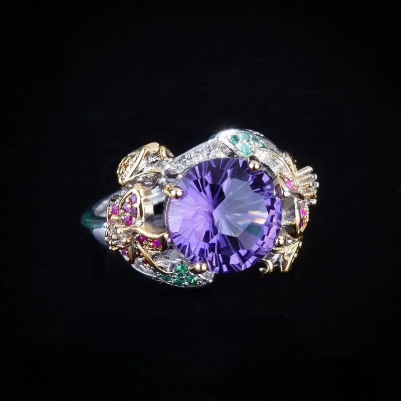 Colorful Flower Flexible Fit Ring sold by superladystar