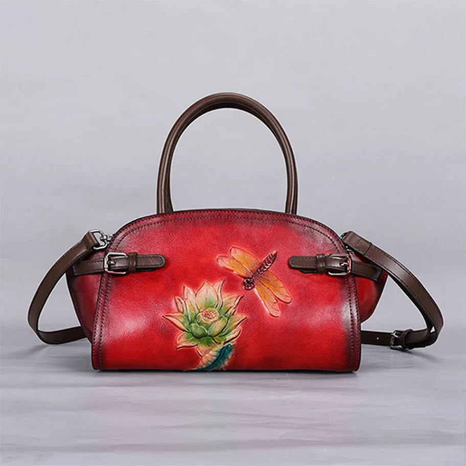 Vintage Handmade Embossed Durable Handbag sold by superladystar product image thumbnail 4