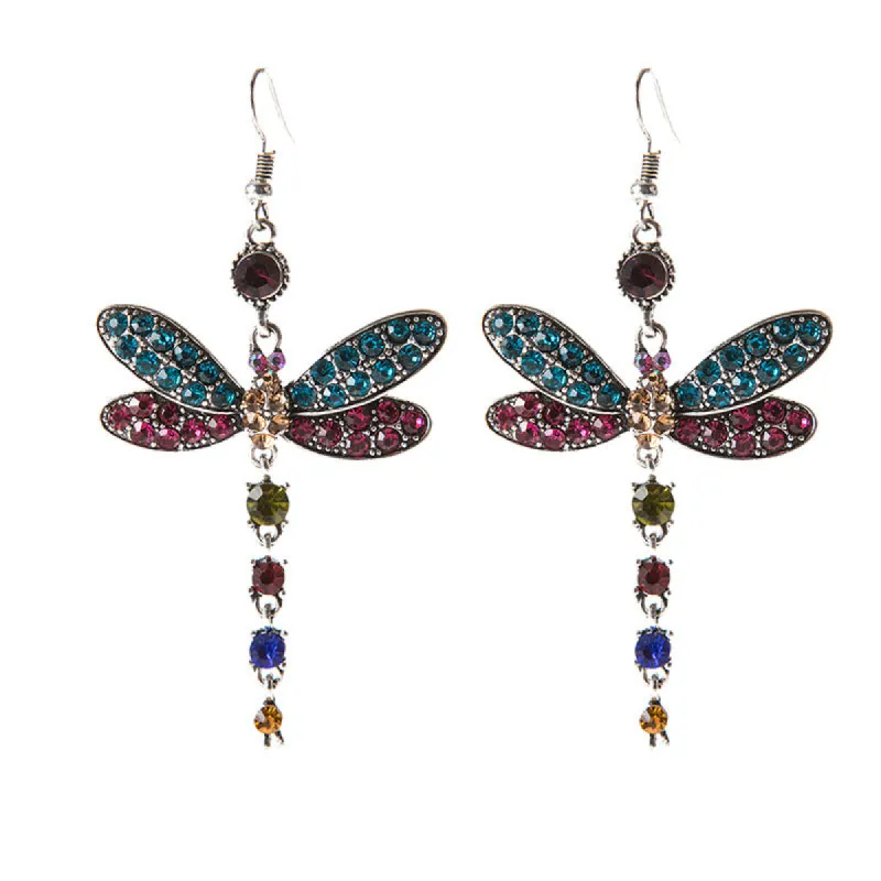 Personalized Dragonfly Pendant Earrings sold by superladystar