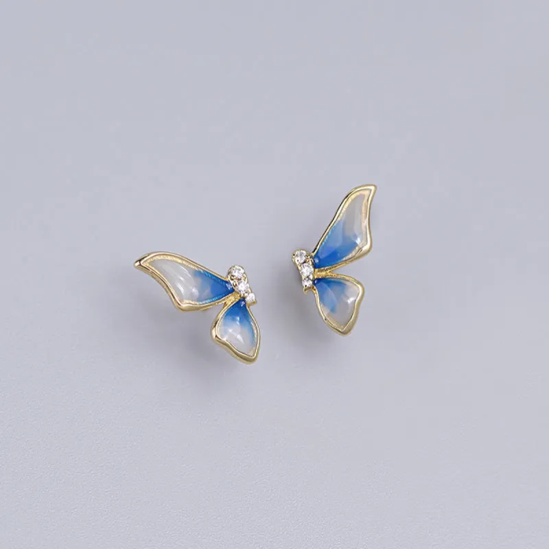 Enamel Butterfly Wing Dreamy Ear Studs sold by superladystar