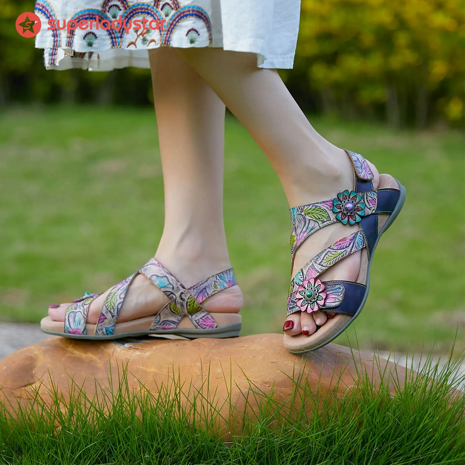 Vintage Handmade Comfy Casual Cute Sandals sold by superladystar product image thumbnail 4