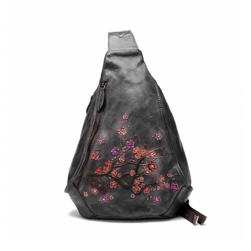 Retro Handmade Leather Crossbody Bag sold by superladystar