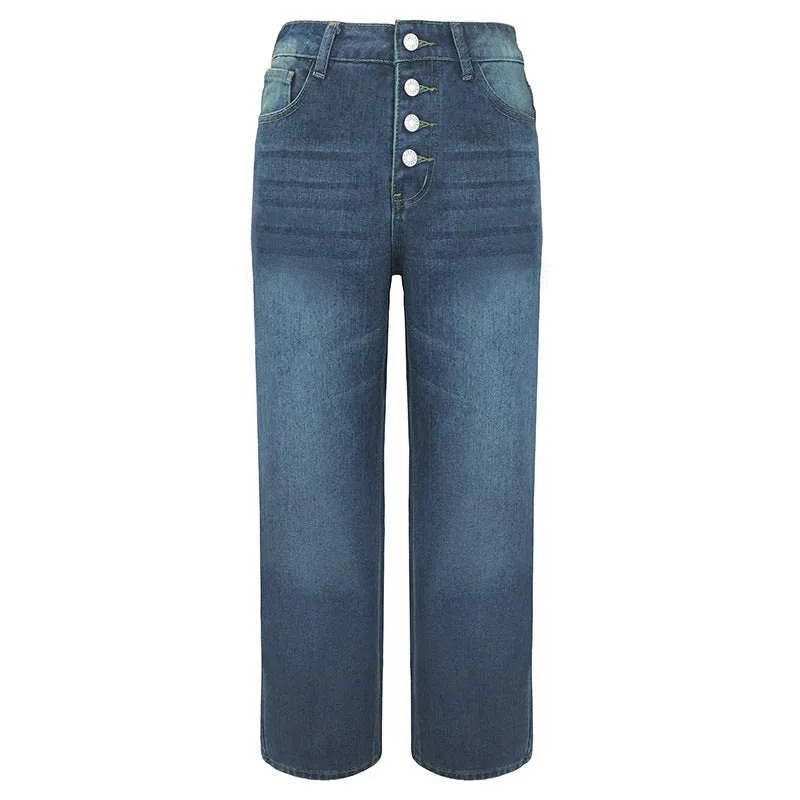 Loose Casual Versatile Simple Jeans sold by superladystar product image thumbnail 4