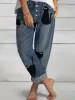 Loose Casual Versatile Simple Jeans sold by superladystar
