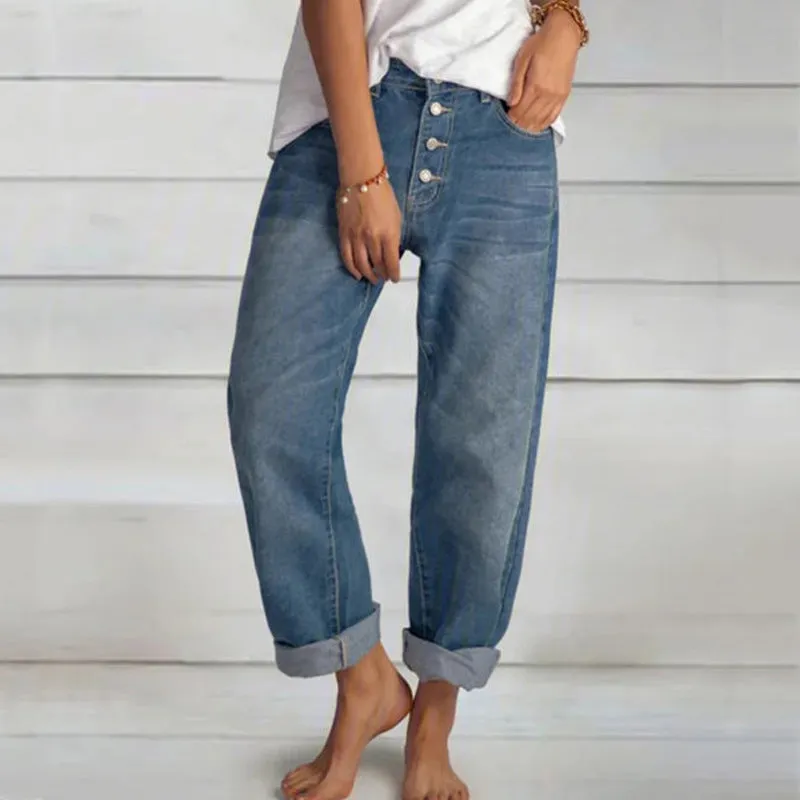 Loose Casual Versatile Simple Jeans sold by superladystar product image thumbnail 2