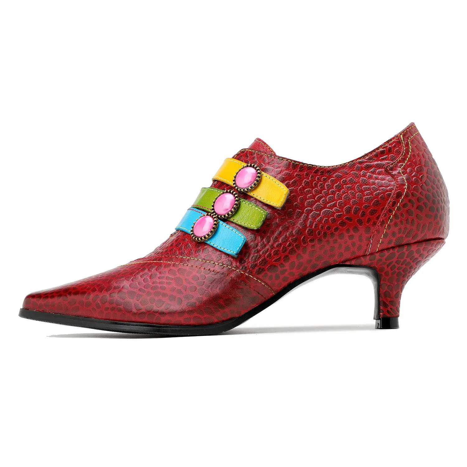 Vintage Fashion Colorful Buckle Shoes sold by superladystar product image thumbnail 5