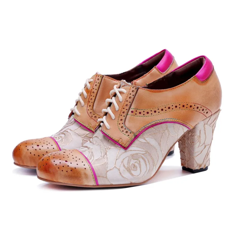 Vintage Handmade Classic Rose Pumps sold by superladystar