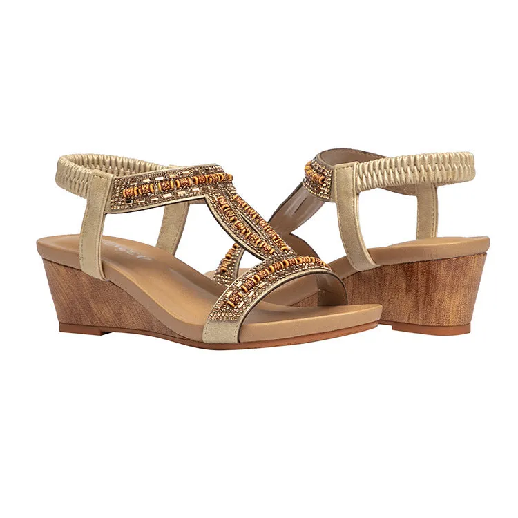 Fashionable Wedge Heel Slip-resistant Commuter Sandals sold by superladystar product image thumbnail 2