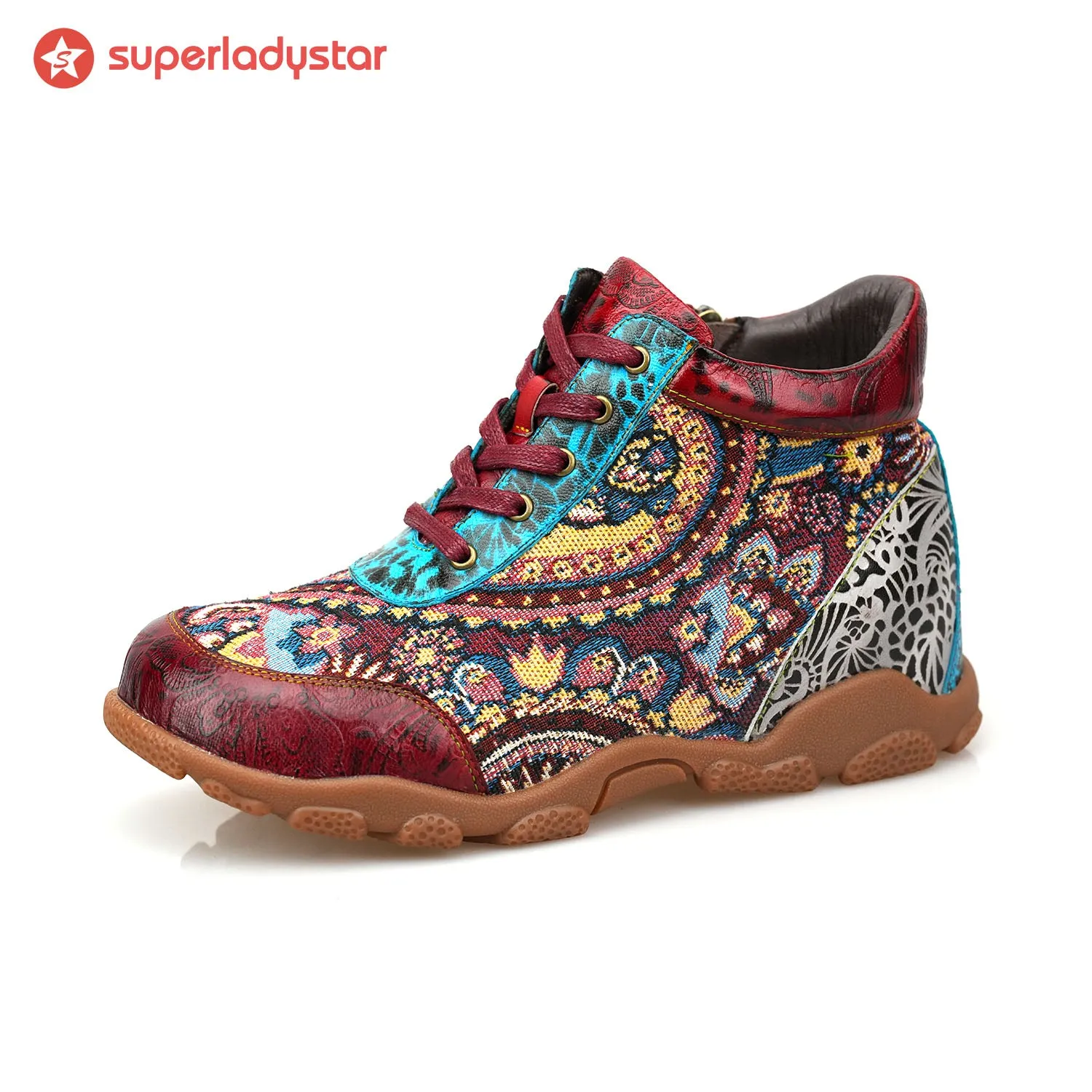 Vintage Handmade Comfortable Casual Ankle Boots sold by superladystar product image thumbnail 5