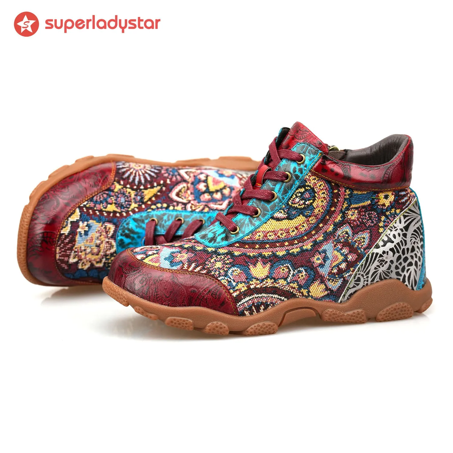 Vintage Handmade Comfortable Casual Ankle Boots sold by superladystar product image thumbnail 2