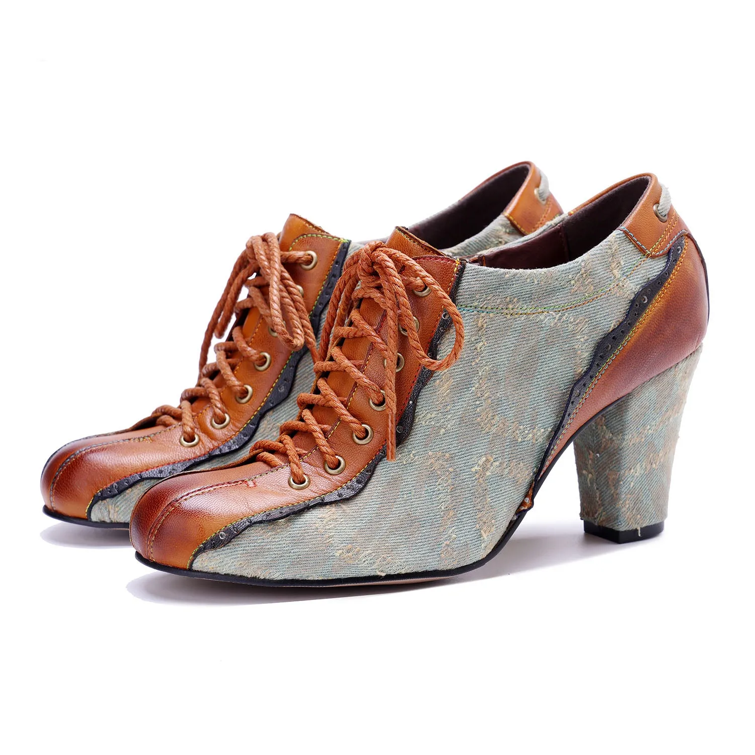 Handmade Vintage Elegance Patchwork Pumps sold by superladystar