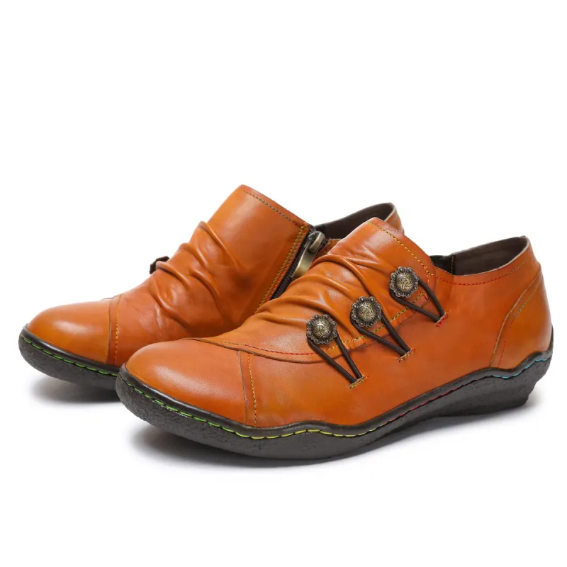 Full Leather Handmade Cozy Shoes sold by superladystar